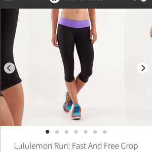 Lululemon fast and free crop